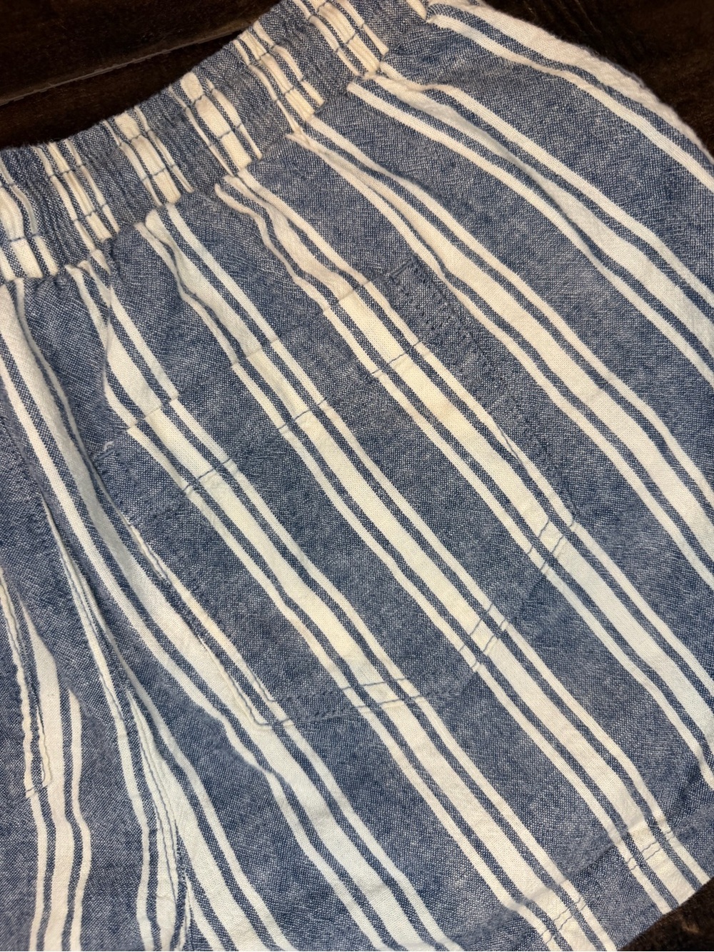 Natural Reflections Striped Drawstring Shorts (Linen & Cotton) Xsmall - Picture 11 of 11